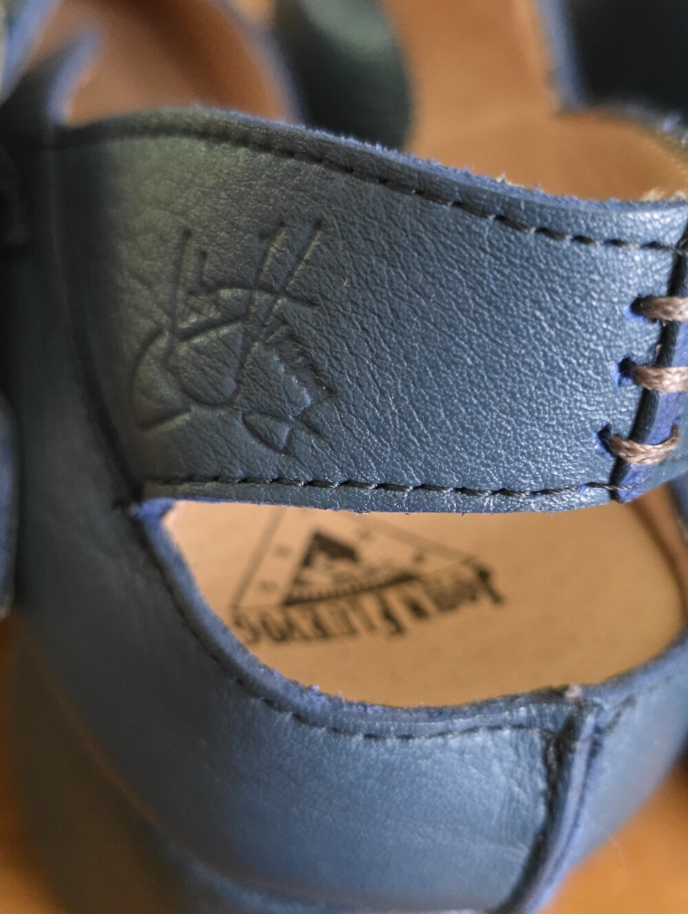 John Fluevog Guide Fluid Klimt Blue Prepare Mary Jane Shoes 8 w/ Box & Shoe bag - Picture 15 of 16